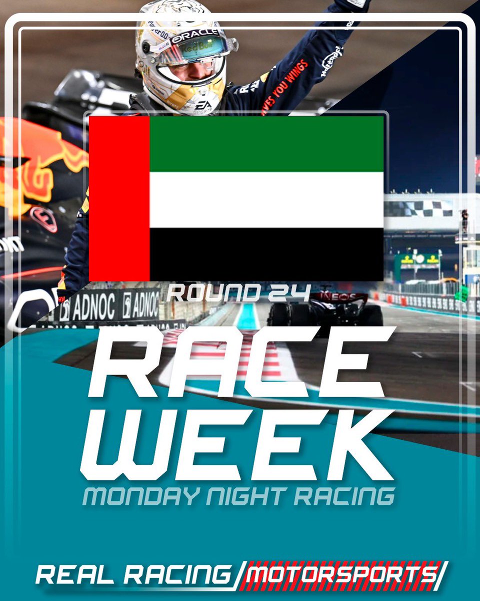 realracingmotor's tweet photo. ๐ฆ๐ชRace week! Final round of the year!
#AbuDhabiGP En vivo รฉste lunes ronda final de temporada 2024 desde Yas Marina Circuit!๐ฆ๐ช๐๐
#Round24 #finalround #AbuDhabiGP #RRM ๐๏ธ๐บ๐ฆ๐ช https://t.co/QXu27pwvov