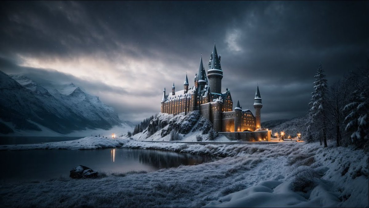 HPotterUniverse's tweet photo. Hogwarts in the snow ❄️ https://t.co/yzpWf3iPWj
