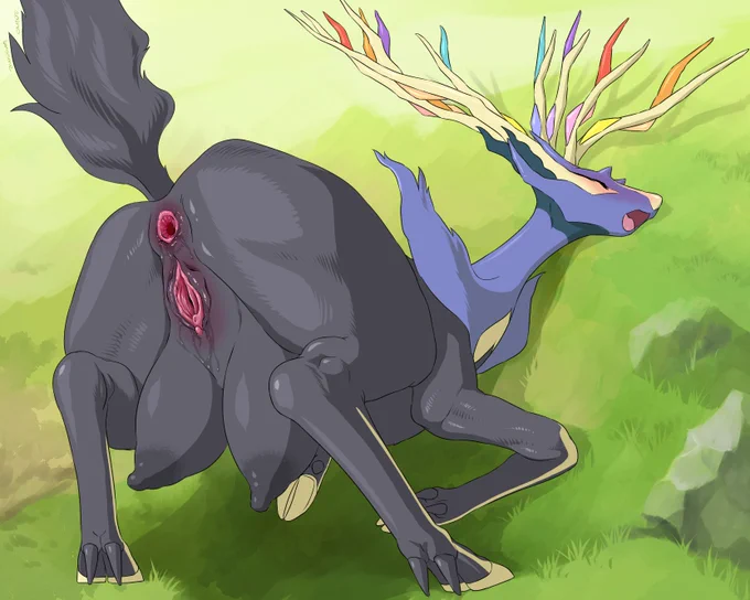 昔の絵を貼って新作気分になろう。ゼルネアス (Xerneas) 