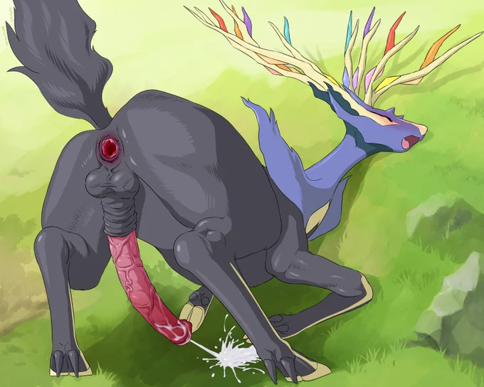 昔の絵を貼って新作気分になろう。ゼルネアス (Xerneas) 