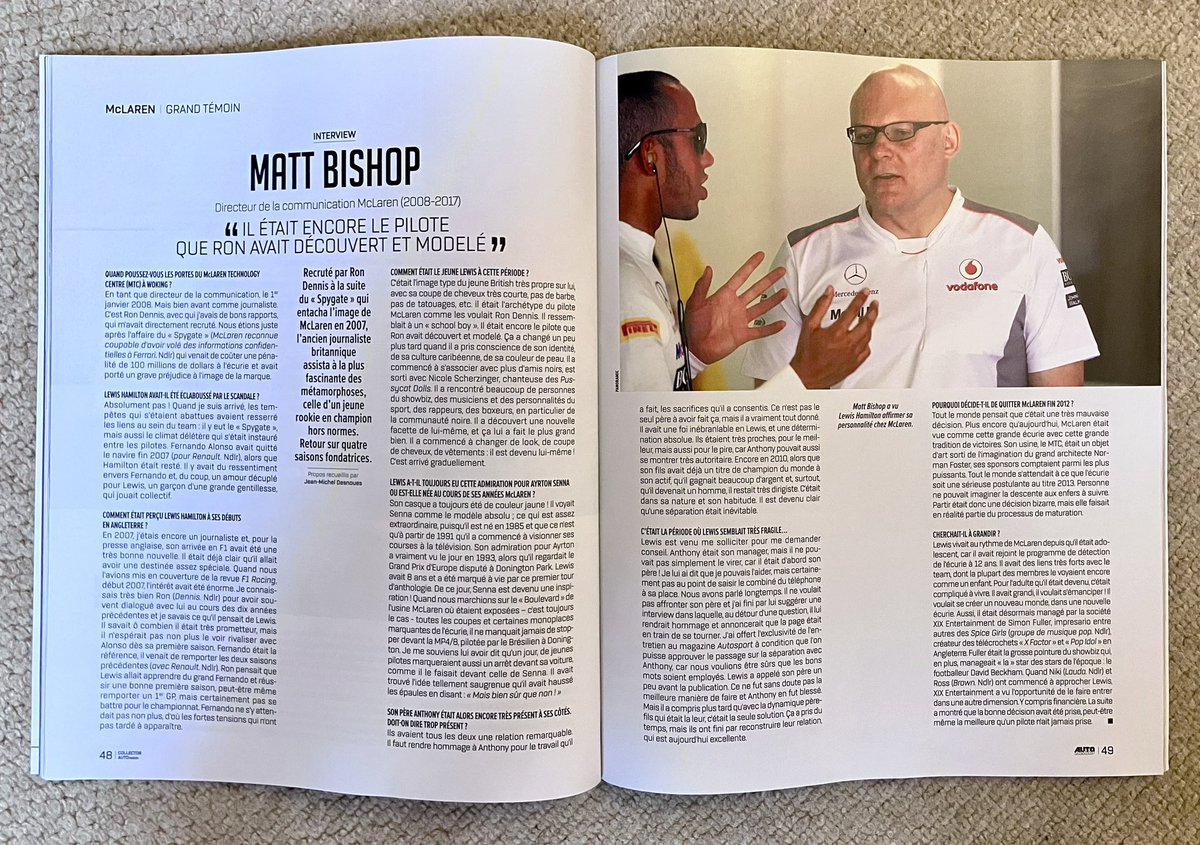 allaboutmayetml's tweet photo. I was chuffed to be interviewed by Jean-Michel Desnoues for #AutoHebdo’s Lewis Hamilton collectors’-item special-edition, which has just been published. It’s in French, so scroll on if you’re not a French speaker. My French is pretty ropey, but I can just about manage! 😬🥴 https://t.co/VjEs9fGhEw