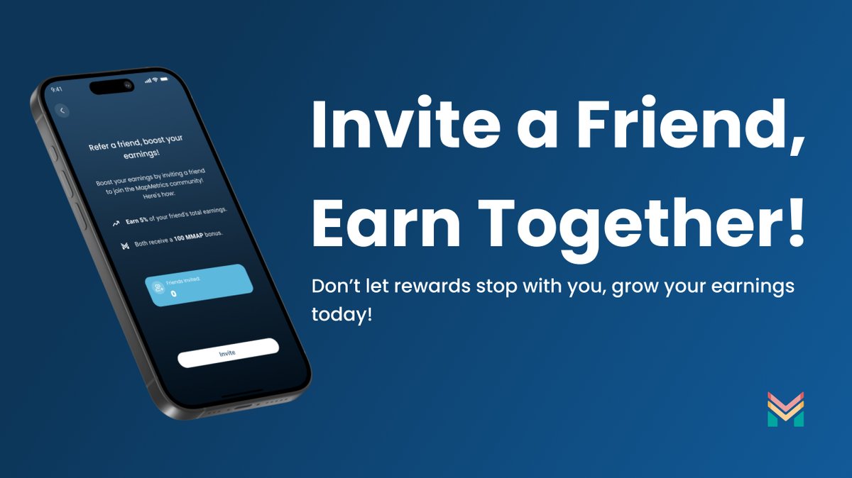 Want to earn MORE with MapMetrics?

🎁 Invite a friend and get rewarded! Here's how it works:

✅ Earn 5% of your friend's earnings
✨ Plus, you BOTH get a 250 MMAP bonus!

Why let rewards stop with you? Build your squad and start earning together! 🌍

How many friends can you