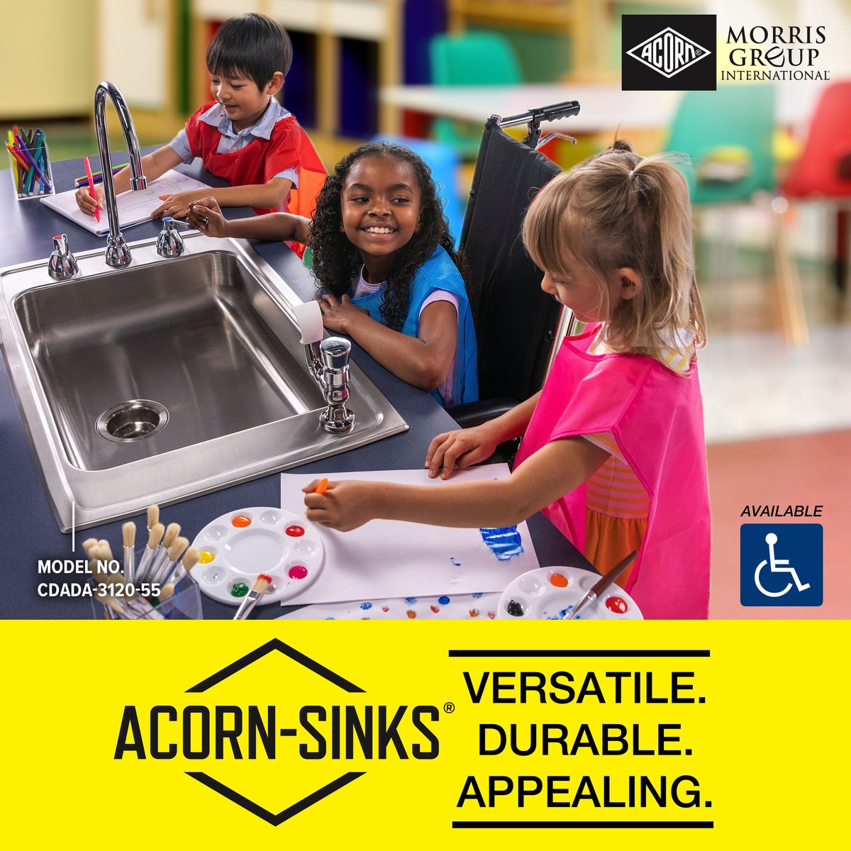 phcppros's tweet image. Versatile and easy-to-install, Acorn-Sinks Drop-In Sinks come in single or double bowl configurations in a variety of sizes. Browse these sinks now: ow.ly/fWNx50UmQ23 

#AmericanManufacturing #BuildingMaintenance