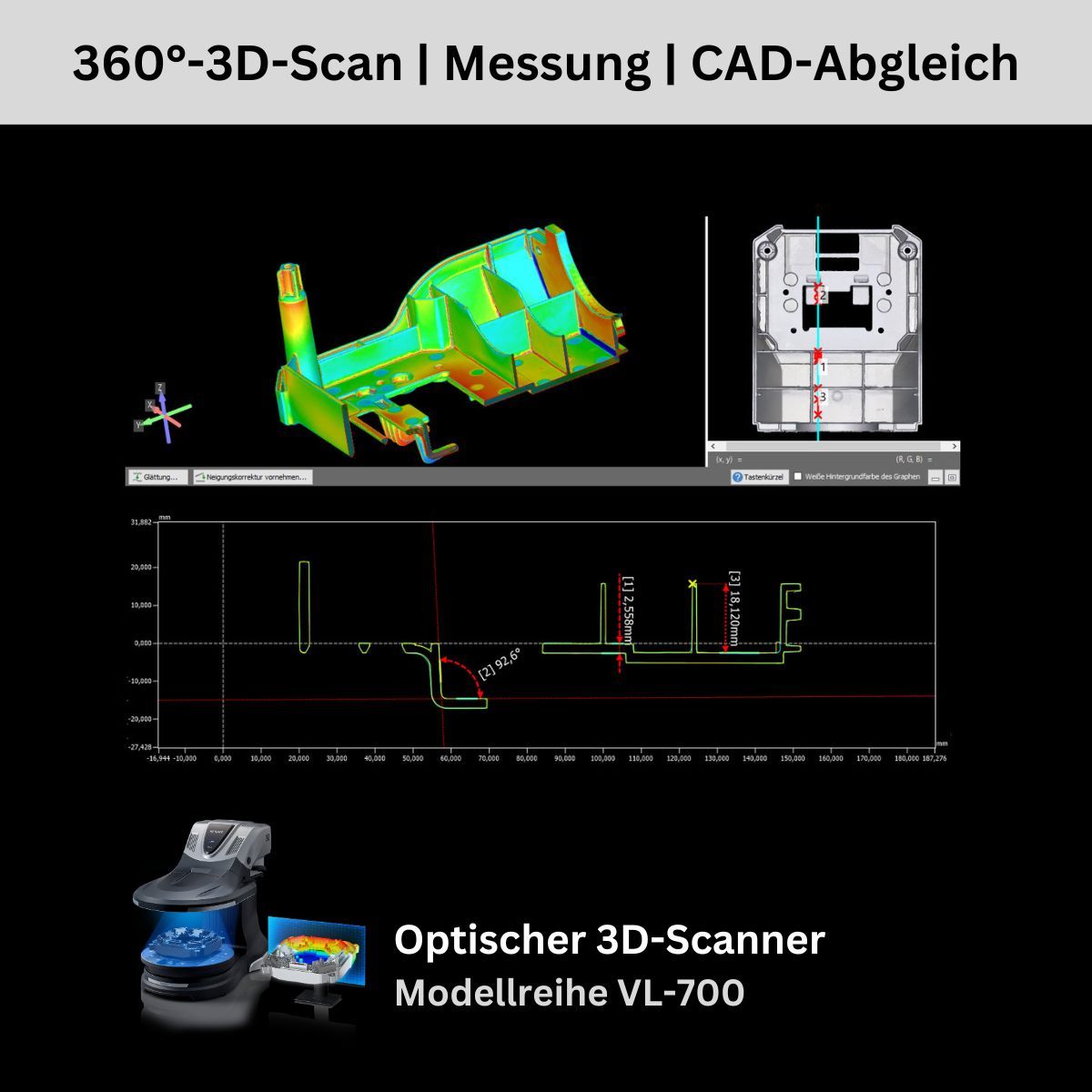 KEYENCE Deutschland (@keyenced) on Twitter photo Konstruktion & Fertigungsprozess optimieren: Der 3D-Scanner macht´s möglich! 💪
Durch den optischen 3D-Scan lassen sich viele Prozessschritte optimieren. Von der Bauteilkonstruktion über die Fertigung bis zur Qualitätsprüfung👉buff.ly/3ZEu8pD
#messtechnik #3dscanner #3d Konstruktion & Fertigungsprozess optimieren: Der 3D-Scanner macht´s möglich! 💪
Durch den optischen 3D-Scan lassen sich viele Prozessschritte optimieren. Von der Bauteilkonstruktion über die Fertigung bis zur Qualitätsprüfung👉buff.ly/3ZEu8pD
#messtechnik #3dscanner #3d
