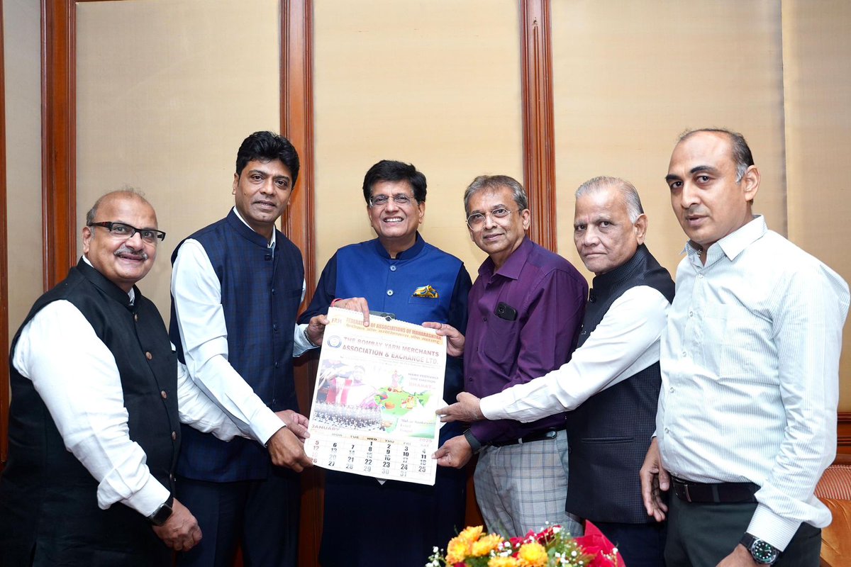 <a href="/PiyushGoyal/">Piyush Goyal</a> <a href="/PiyushGoyalOffc/">Piyush Goyal Office</a>  <a href="/jitendra98213/">Jitendra Mafatlal shah</a>
A delegation fr FA expressed heartfelt gratitude to Shri Goyalji for his exemplary support in resolving the long-pending issue of Steel NOCs. His intervention with the Steel Ministry helped unlock shipments that had been stuck..