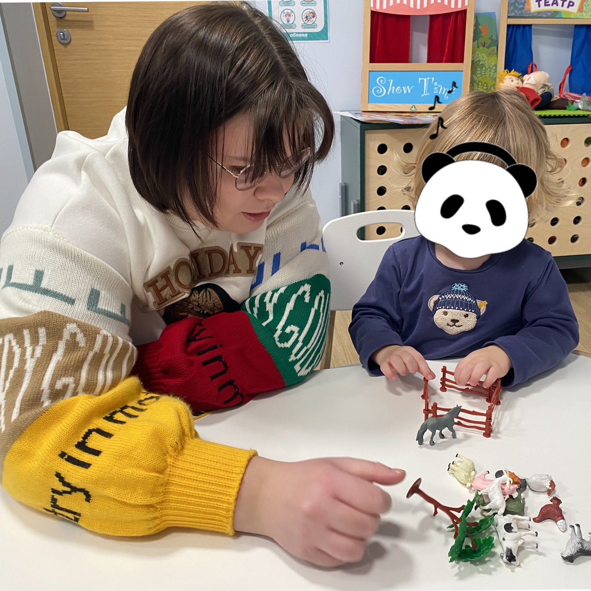 Here is the reason why you don't see me here often. I'm working with preschoolers)