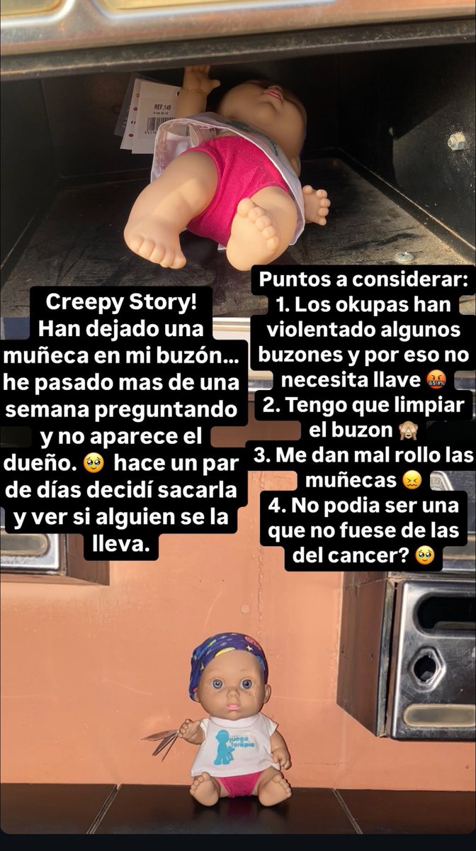 anasoengas's tweet photo. Quien me conoce sabe que no me gustan las muñecas 😣 no sé si ha equivocado el cartero, o alguien cree que esta haciendo una gracia! 😒😒 https://t.co/1TIL9uN0WC