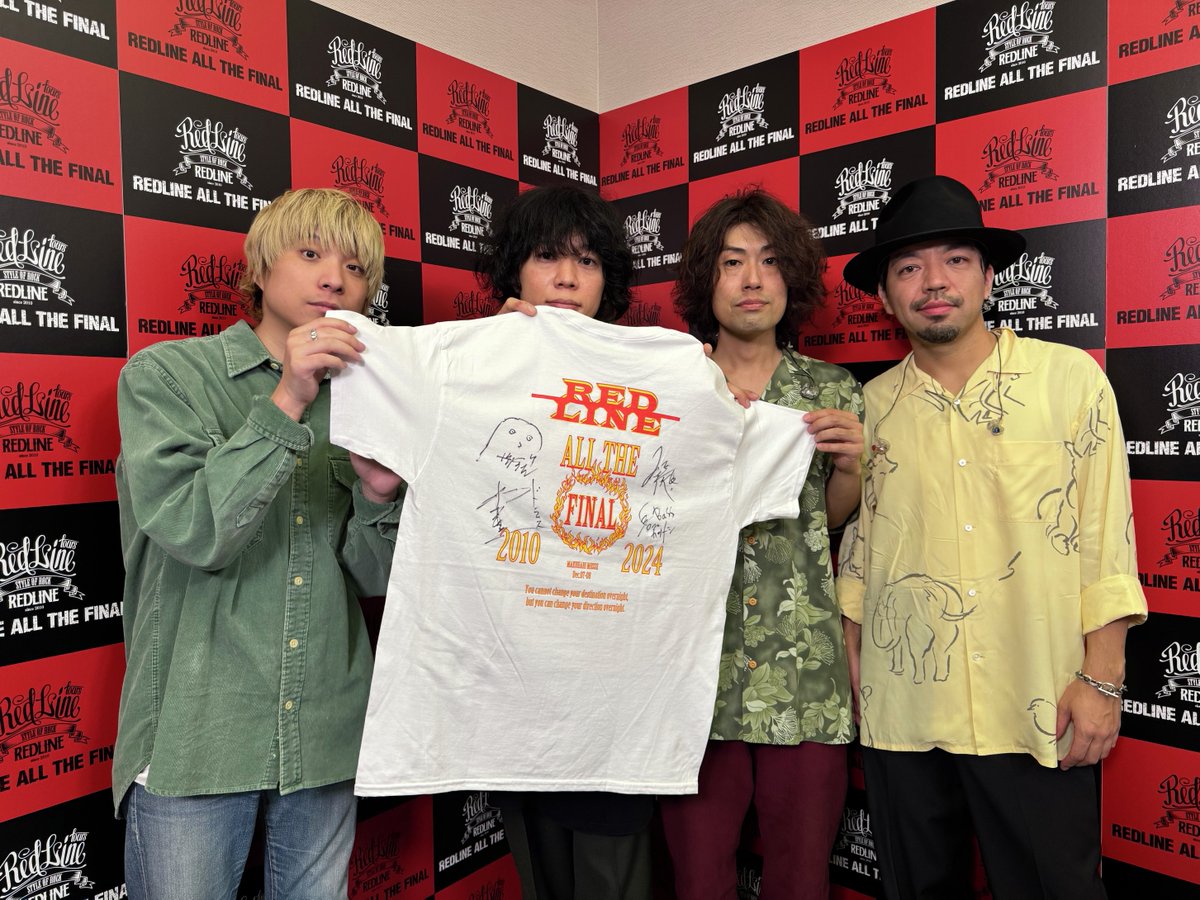 DAMch_Official's tweet photo. ▶▶ #REDLINE_DAM ◀◀

REDLINE ALL THE FINAL🔥
現地よりプレゼントキャンペーン！

【クリープハイプ】
サイン入りTシャツが抽選で1名様に当たる⚡

◆参加方法
①@REDLINE_TOURと@DAMch_Officialをフォロー
②この投稿をリポスト

◆締切
12/18

@creephyp
#クリープハイプ https://t.co/I8hnZjnzed