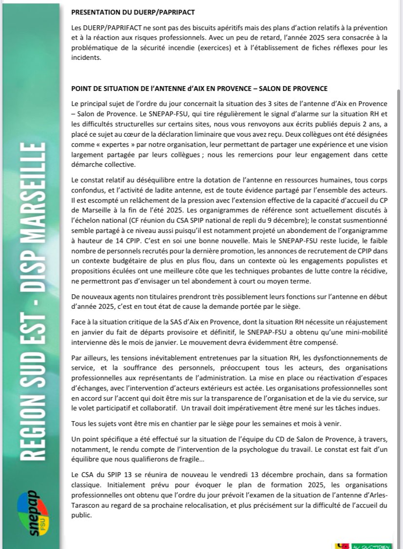 SNEPAP-FSU Sud Est tweet media