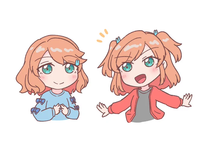 ふたばとみのり 日野下姉妹かわいいね#蓮ノ空版深夜の真剣お絵描き60分一本勝負 