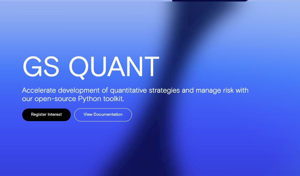 quantscience_'s tweet photo. Goldman Sachs open-sourced a quantitative finance tool. 

It's called GS Quant. This is what it does: https://t.co/b71NEdKaQG