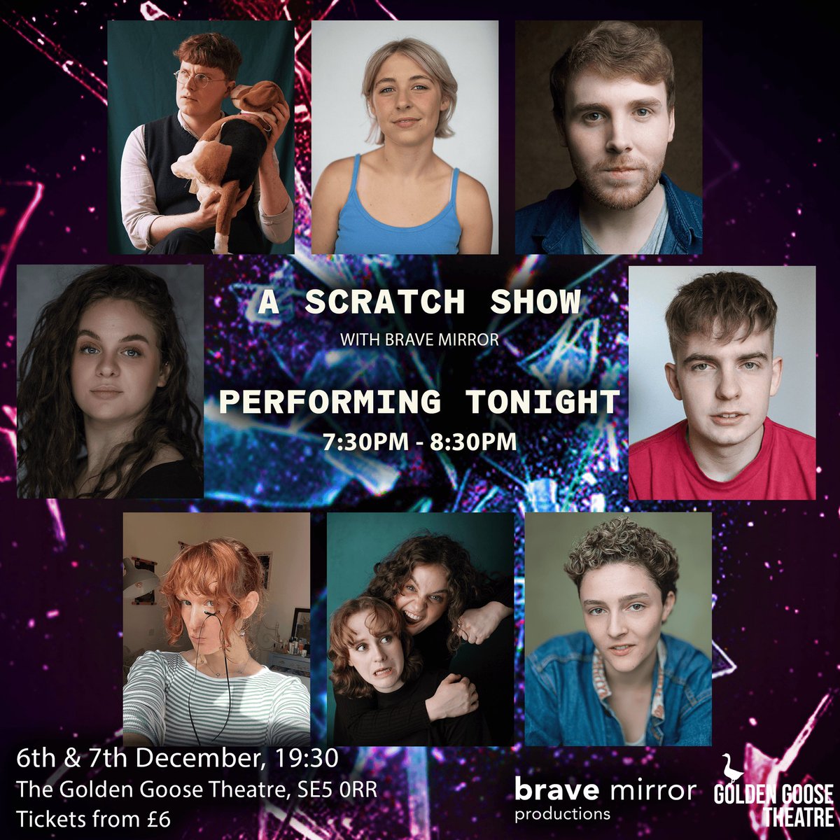 BraveMirrorUK's tweet photo. TONIGHT’S THE FINAL CHANCE TO CATCH THESE MAGNIFICENT ACTS! 

📅When? 7th December, 7:30pm 
📍Where? The Golden Goose Theatre, Camberwell New Road, SE5 0RR @GooseTheatre 

https://t.co/HDamDwauab https://t.co/8HZco1BrZB
