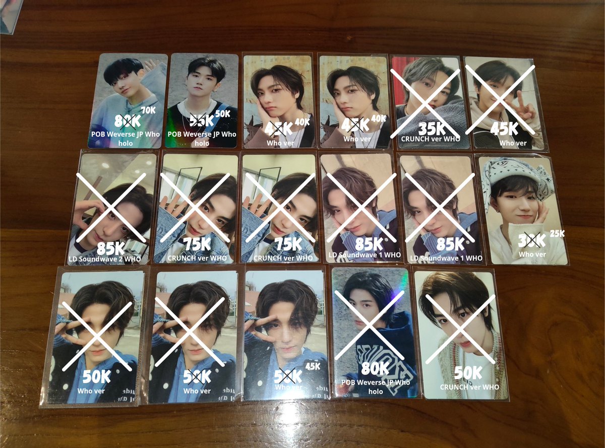 Update 
#1Dsell WTS photocard BOYNEXTDOOR

harga tidak untuk jadi patokan

🍒Harga sudah incl adm + packing 
🍒keep event w DP
🍒shopee freeong x-tra, siap kirim kapan saja
📍Cimahi, Jawa Barat

Tag Myung Jaehyun Sunghoo Riwoo Leehan