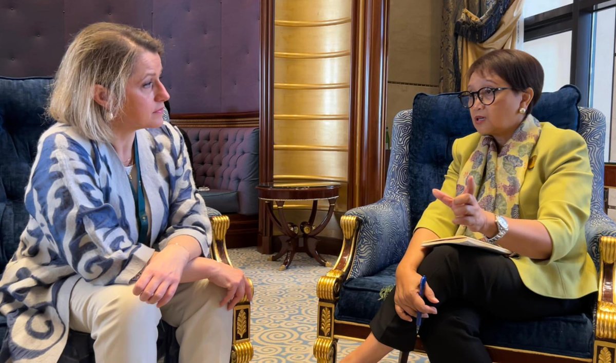 Discussed the last preparation of the #OneWaterSummit with 🇫🇷 France Special Envoy on Water, <a href="/barbarapompili/">Barbara Pompili</a>. I do hope that the results of the Summit will contribute to the preparation of UN Water Conference 2026.

#WaterIsLife