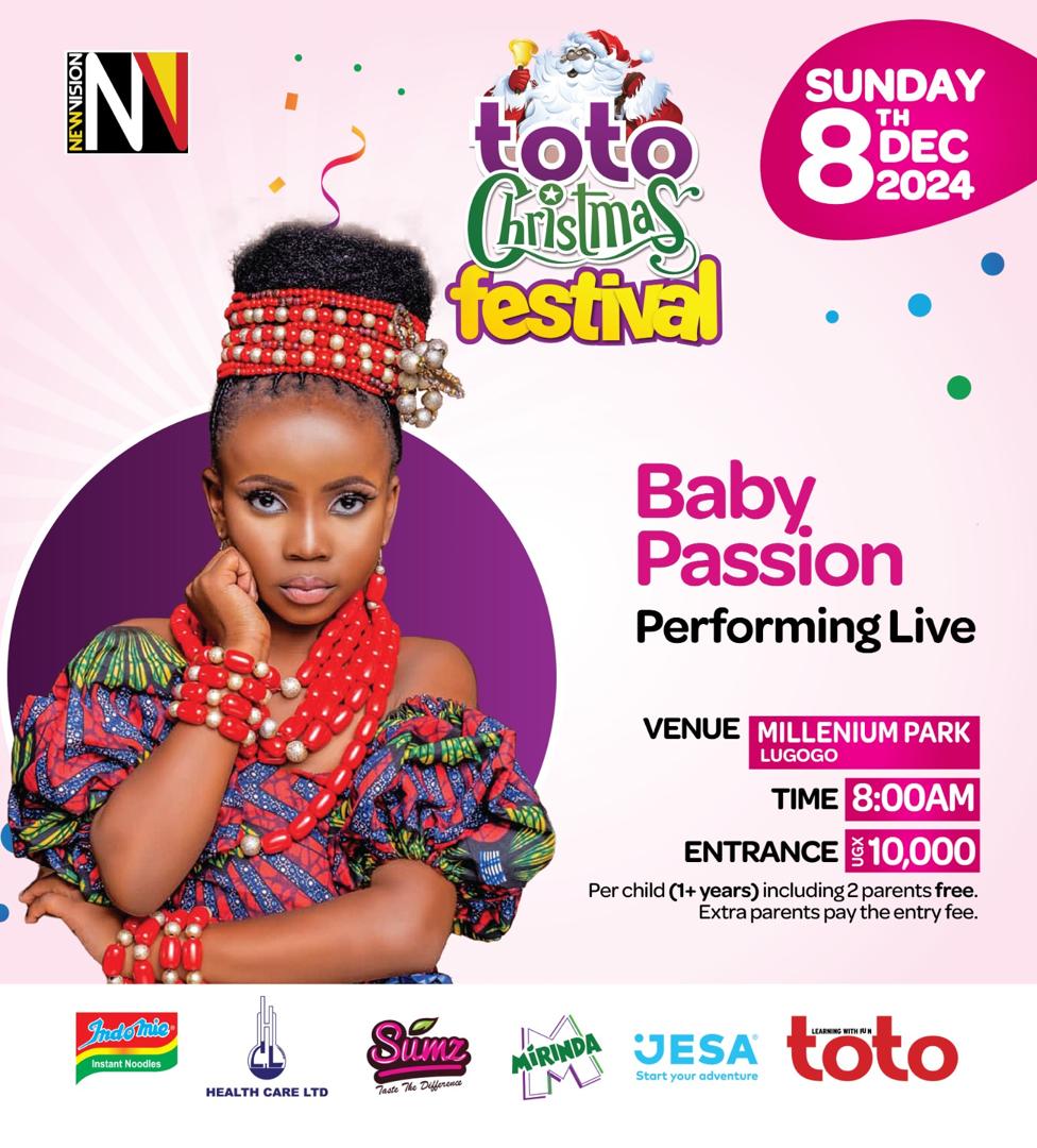 newvisionwire's tweet photo. 🎄 #TotoChristmasFestival Alert! 🎄
Get ready for the biggest family event of the season! The #TOTOFestival is happening tomorrow, Sunday, 8th December, at Millennium Park (KCCA Grounds).
What to Expect:
🎅 Fun activities for the kids
🎨 Exciting games and entertainment
🎤 Special performances
🍔 Speeling contests
Bring the entire family for a day full of joy, laughter, and festive cheer!
📍 Gates open early! See you there!
Sponsored by @sumz_snacks |@healthcareug | @mirindaUg | @jesadairy | #IndomieInstantNoodles #Toto