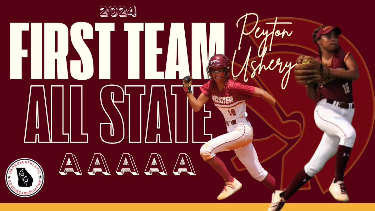 UsheryPeyton's tweet photo. Incredibly thankful 🙏and honored to be selected for 5A1⃣st Team All State in my freshman year, alongside the leaders of our team, our seniors, @MaddieRatcheson and @bconroy2025 #ingoodcompany #blessed #grateful @GACASoftball @LineDsoftball @ga_impact09 https://t.co/wHw5KDsQrN