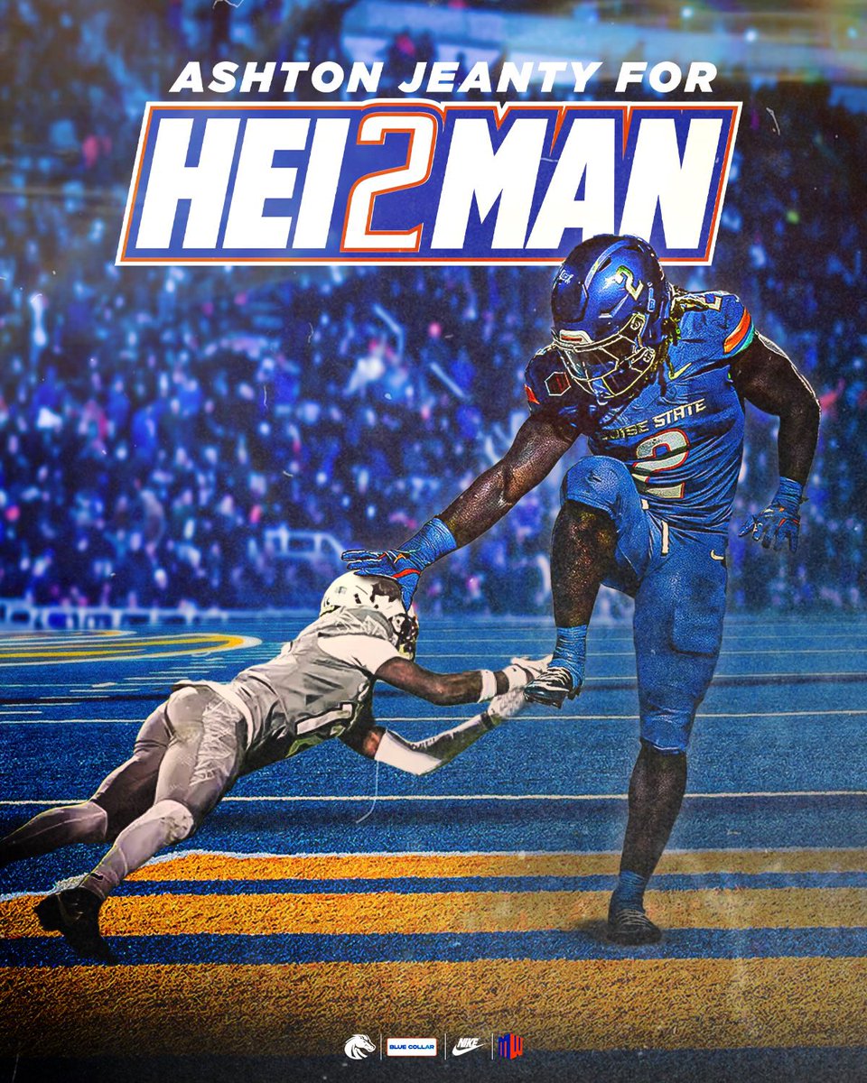 Ashton Jeanty defines ELITE. 
He leads/led all RB’s in the nation in…

• Yards
• Carries
• Yards per carry 
• Rushing TD’s
• Most 30+, 40+, 50+, 60+ &amp; 70+ yarders
• Broken tackles (single season record)
• Yards after contact (single season record)
• Total points

He’s