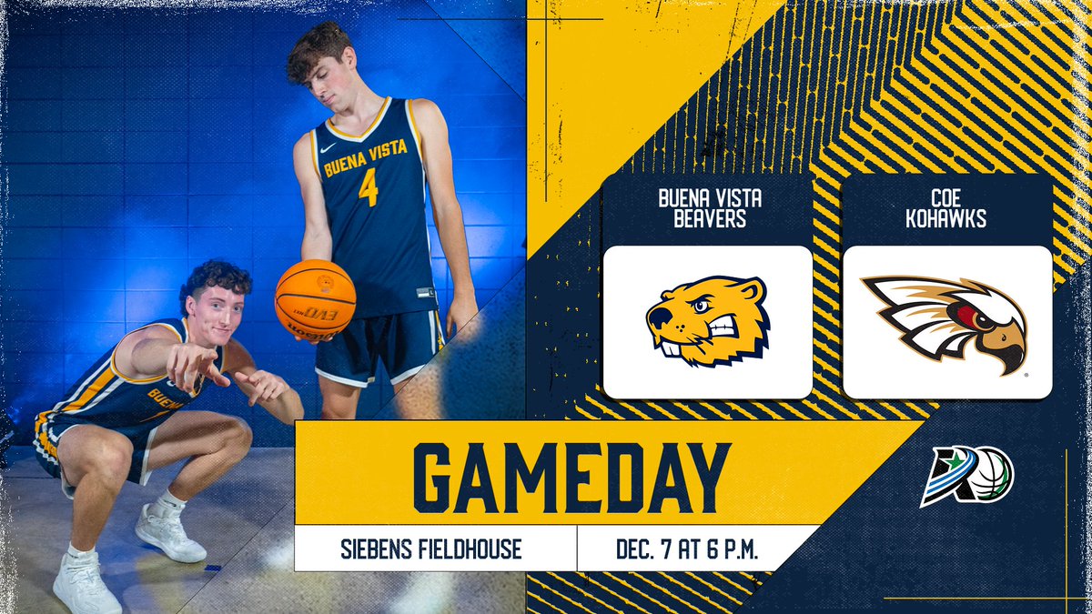 Taking on the Kohawks at home!

🏀 BVU vs Coe College
🏀 Saturday, Dec. 7 at 6 p.m.
🏀 Siebens Fieldhouse
🏀 WATCH: team1sports.com/buenavista
🏀 STATS: bvuathletics.com/sidearmstats/m…

#BeaverNation #d3hoops #rollriversMBB #BeaversBuild