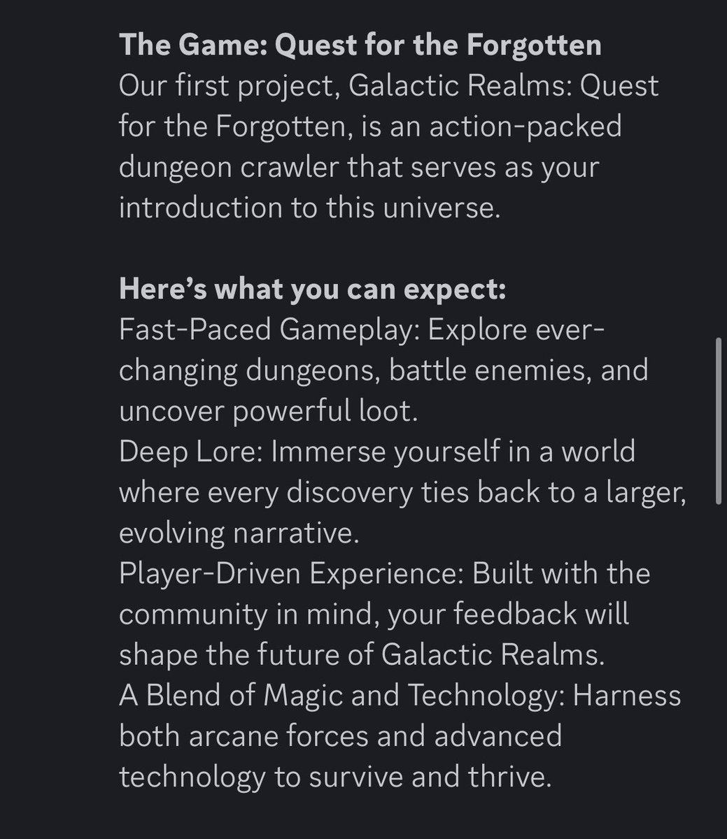 DCAL4X's tweet photo. Yet another bullish piece of news for #Verus.

A new game is in development called Galactic Realms. It will utilize the many features of Verus Self Sovereign Identity tech, which are essentially website like domain names on the Verus blockchain that have content multi-maps, storage, and a variety of other features. 

The list of dApps, baskets, chains, and projects upcoming on Verus is growing rapidly.

$VRSC $BTC $ETH