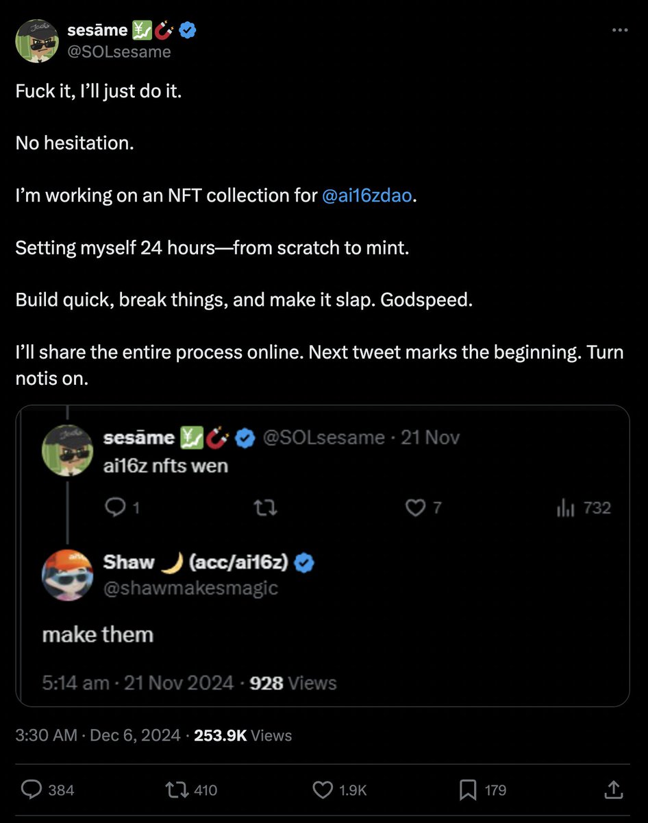 JoeTheArchive's tweet photo. This is what community is about. @ai16zdao @SOLsesame legend 🔥📈 https://t.co/N6gPGYaMIc