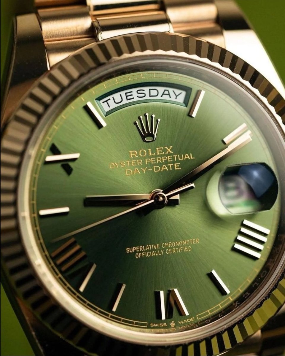 Rolex Day-Date 40mm Rose Gold/Olive Ref. 228235 🫒