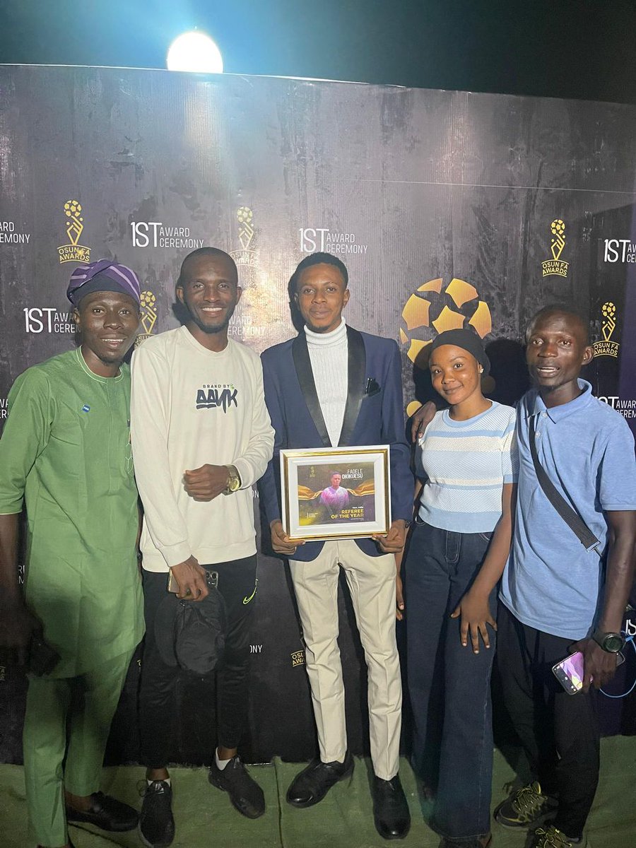 Don_Kizzy234's tweet photo. REFEREE OF THE YEAR AWARD WINNER!
Humbled & grateful for this recognition! Thanks to loved ones, colleagues & the refereeing community for their support! #RefereeOfTheYear #AwardWinner #Grateful
#MODERN_REFEREE 🔥 https://t.co/8KoDRcwSK7