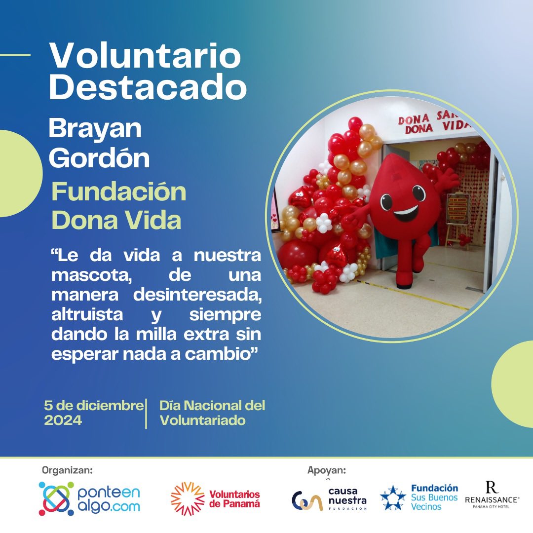 ponteenalgo's tweet photo. @FECPanama #5DeDiciembre
#DiaDelVoluntario 
@VoluntarioPTY 
@ponteenalgo 
Fundación Causa Nuestra
@FundSBV

@fundacionmaipty @donavidapanama @banaparpma @NinosDarien https://t.co/gS7xJKnGsj