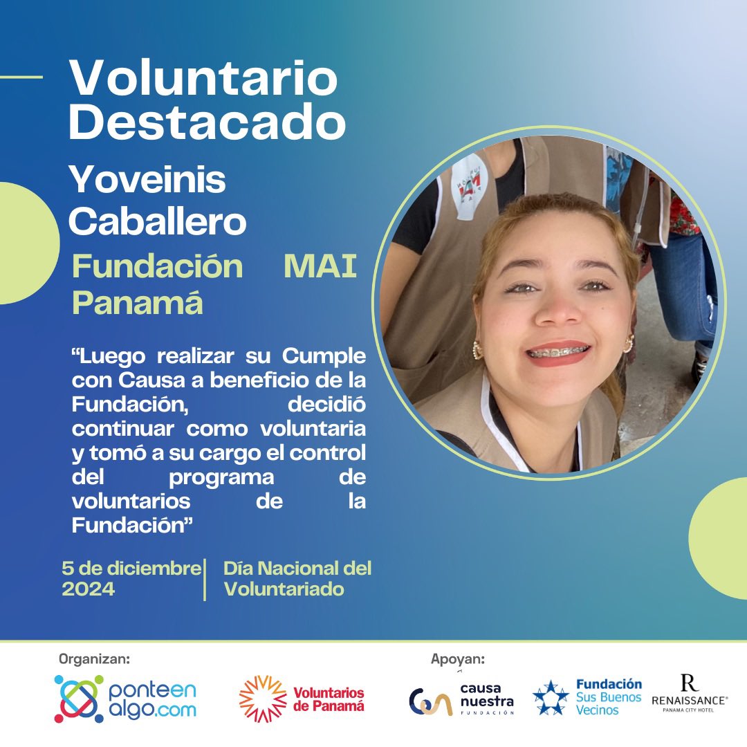 ponteenalgo's tweet photo. @FECPanama #5DeDiciembre
#DiaDelVoluntario 
@VoluntarioPTY 
@ponteenalgo 
Fundación Causa Nuestra
@FundSBV

@fundacionmaipty @donavidapanama @banaparpma @NinosDarien https://t.co/gS7xJKnGsj