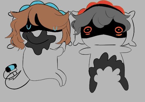rx78_9's tweet photo. day 7 of #DoodleDecember 

this time a little funny drawing of @NsfwZ_art ‘s #MurderDrones OCs 

guess all those playful bites added up to one big revenge bite during smexy time https://t.co/q6TR0OZpKE