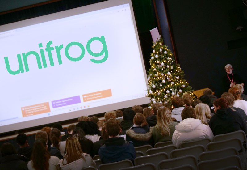 Our online #careers platform <a href="/unifrog/">Unifrog</a> was launched last year and features a great range of tools for parents, students &amp; staff to discover future pathways &amp; a huge range of other opportunities. This week, Kathryn delivered a workshop to Y12 about all the possibilities #ceiag