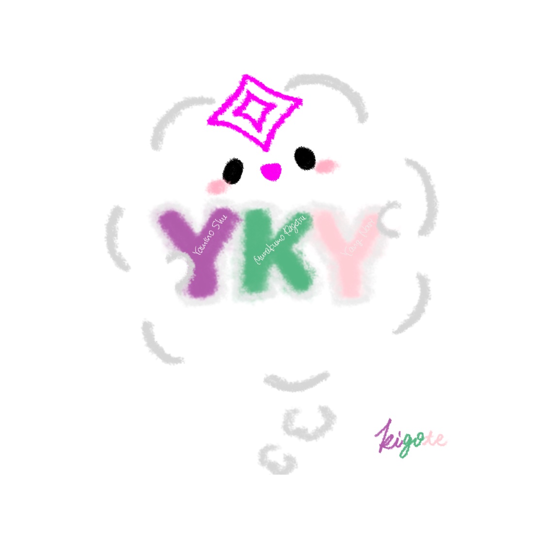 _kigote's tweet photo. ☁️ #叢雲掲示板 #わたくも掲示板 ☁️
☁️ #やみくもやん1周年 ☁️
🎉💜💚🩷 https://t.co/c8LeD1uUij