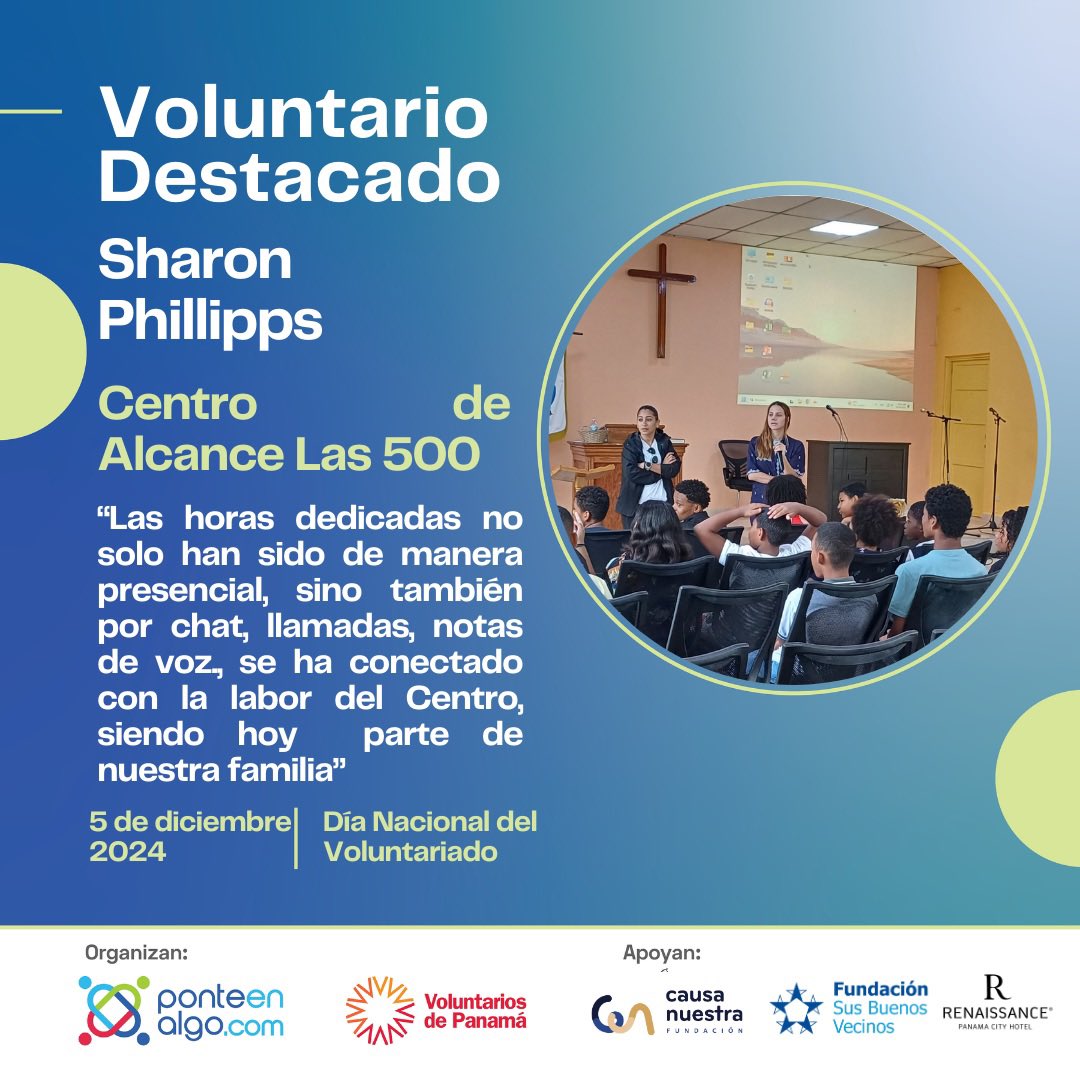 ponteenalgo's tweet photo. @FECPanama @VoluntarioPTY @FundSBV @fundacionmaipty @donavidapanama @banaparpma @NinosDarien #5DeDiciembre
#DiaDelVoluntario 
@VoluntarioPTY 
@ponteenalgo 
Fundación Causa Nuestra
@FundSBV 

@proecoazuero @FValorate https://t.co/7bf2Tp6nqw