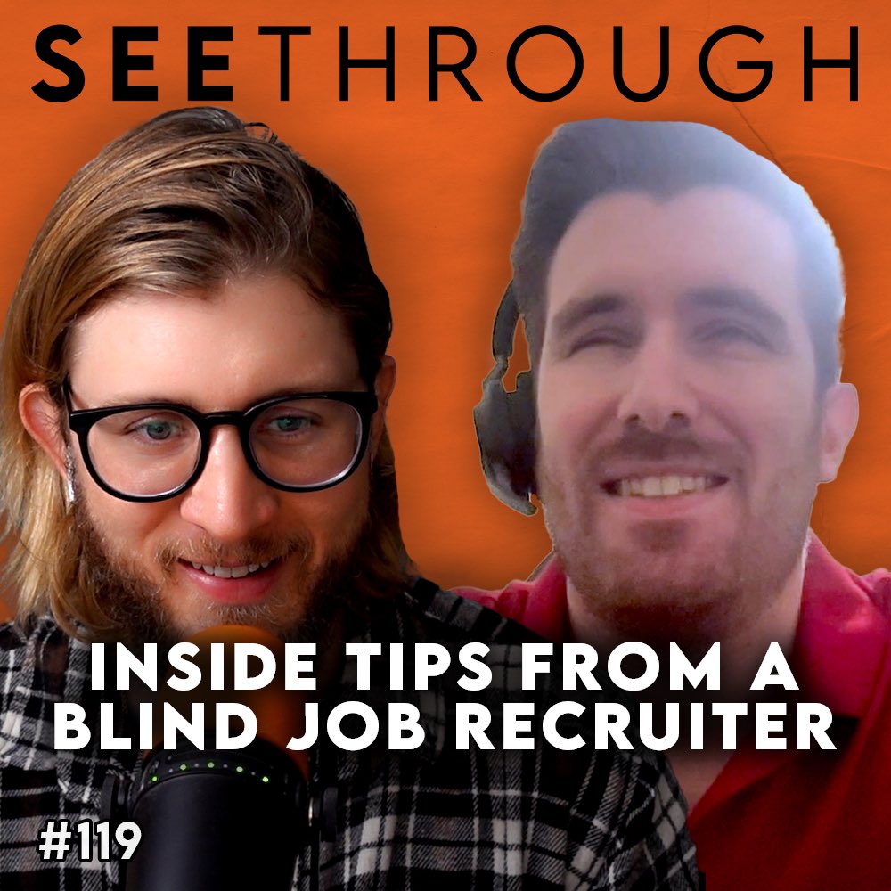 seethroughlance's tweet photo. Episode 119 • Josh Barlog (Blind Job Recruiter) 

Listen + Watch: https://t.co/70gOhiEcJq

Josh shares valuable tips on finding a career that aligns with your blindness, best practices for job applications, and how recruiters can be game changers in your job search. #blindness https://t.co/QfEIaTcIpc