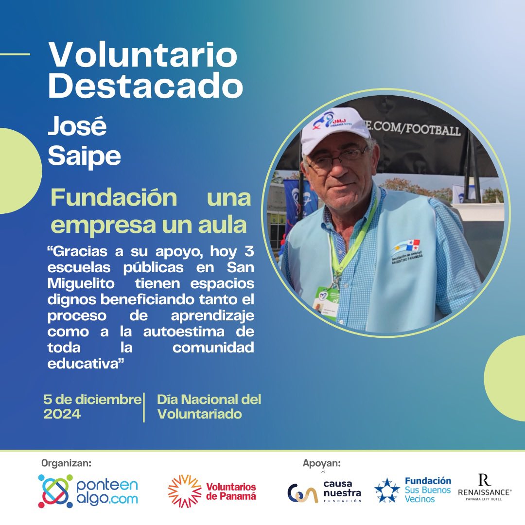 ponteenalgo's tweet photo. @FECPanama @VoluntarioPTY @FundSBV @fundacionmaipty @donavidapanama @banaparpma @NinosDarien #5DeDiciembre
#DiaDelVoluntario 
@VoluntarioPTY 
@ponteenalgo 
Fundación Causa Nuestra
@FundSBV 

@NiUnoMasPanama 
@GRAMODANSE @1empresa1aula @FundacionVDP https://t.co/kPMLPXcu4S