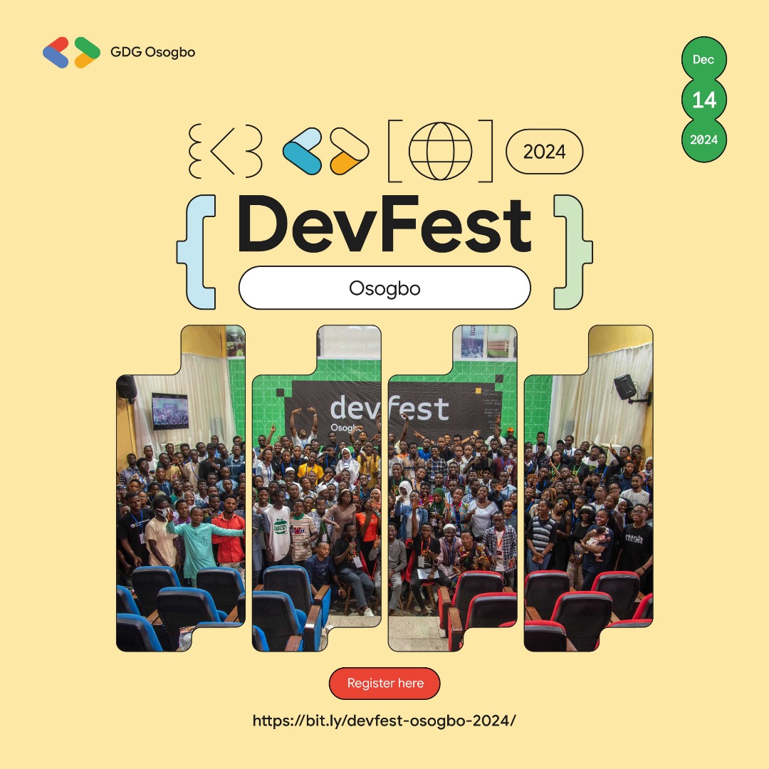 gdgosogbo's tweet image. 🚨🚨🚨🚨🚨🚨🚨🚨🚨🚨

The event of the year you have been waiting for is here. 

It is #DevfestOsogbo24 O&apos;clock.

Want to collaborate, learn and network with devs, innovators and builders?

Devfest is the right place to be.

#osuntech
@InsideOsogbo
gdg.community.dev/events/details…