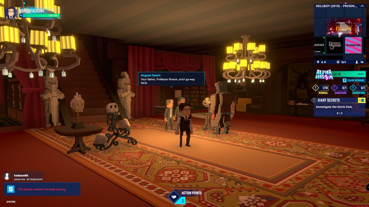 FalkoRoman's tweet photo. Sneaking into the Osiris club in Hellboy (2019) in @TheSandboxGame. Things are about to get supernaturally exciting! 😈🔥 @Lionsgate https://t.co/36pjH8UAe3 #TheSandbox #AlphaSeason4 #AS4SocialChallenge https://t.co/FoGvC8N5jD