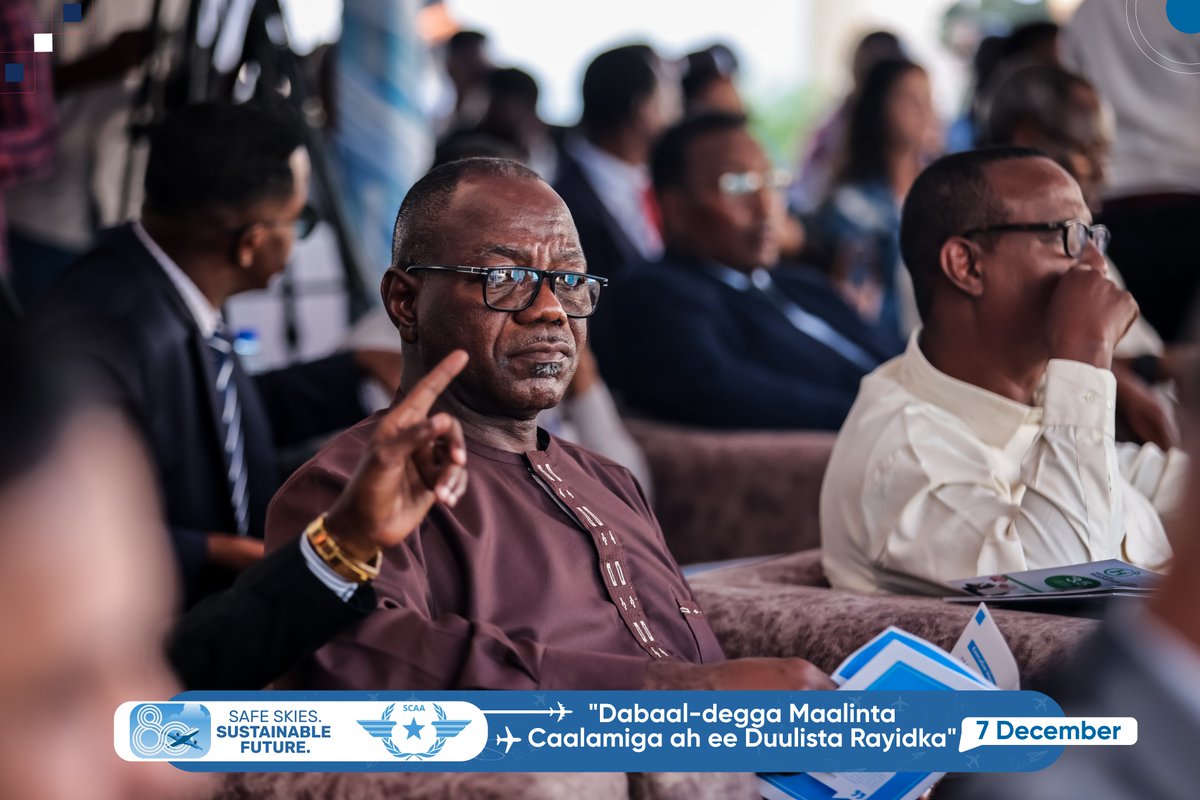 We are honoured to have prominent leaders joining us for the #ICAO80 celebration opening reception at the Somali Civil Aviation Authority Headquarter in Mogadishu, Somalia.
#ICAO80  #SustainableFuture