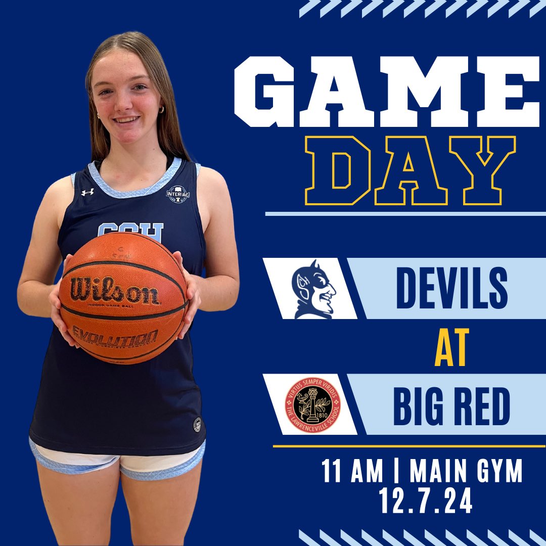 The Blue Devils travel to NJ to take on Lawrenceville in an 11AM match up! Good luck <a href="/SCHGirlsBB/">SCH Girls Basketball</a>! #GoDevils #SCHproud <a href="/DWilsonSCH/">Dave Wilson</a> <a href="/ddinkins/">Delvin Dinkins</a> <a href="/PhSportsDigest/">Philadelphia Sports Digest</a>