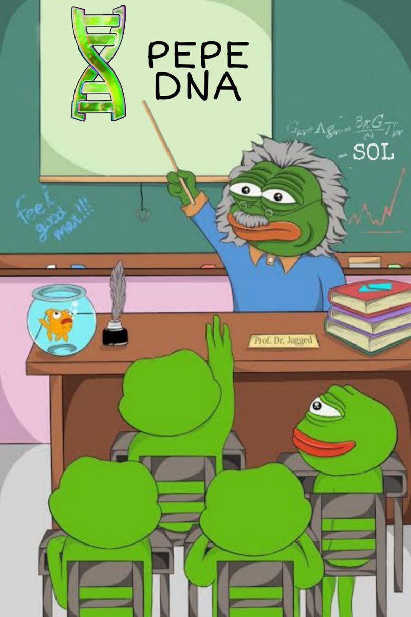PDNASOL's tweet photo. Pepe’s showing the next generation that the future isn’t just about memes—it’s about understanding the roots of real evolution $PDNA. #NextGen #PEPE #SOLANA #DNA https://t.co/hShGa8ydfd