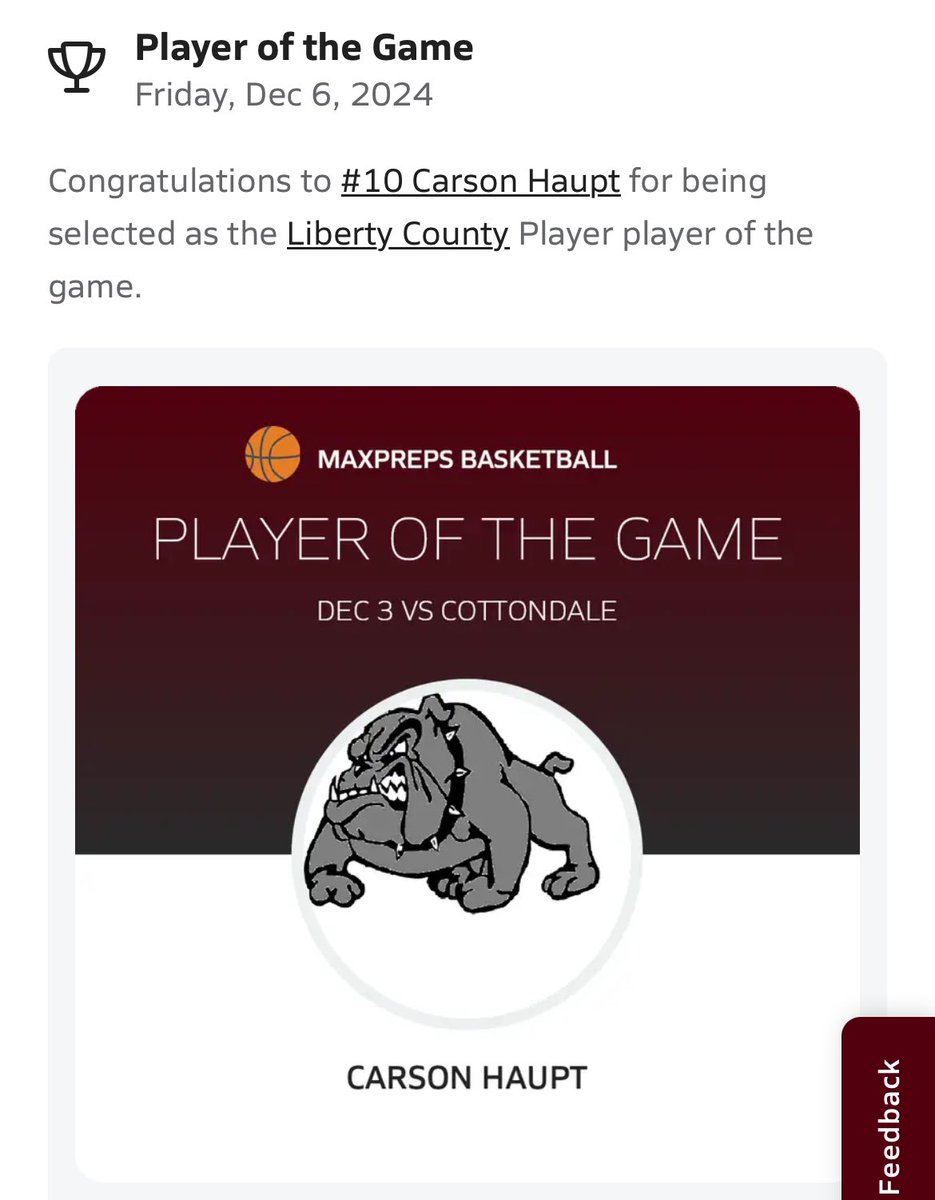 Carson Haupt (@carsonhaupt2026) on Twitter photo 