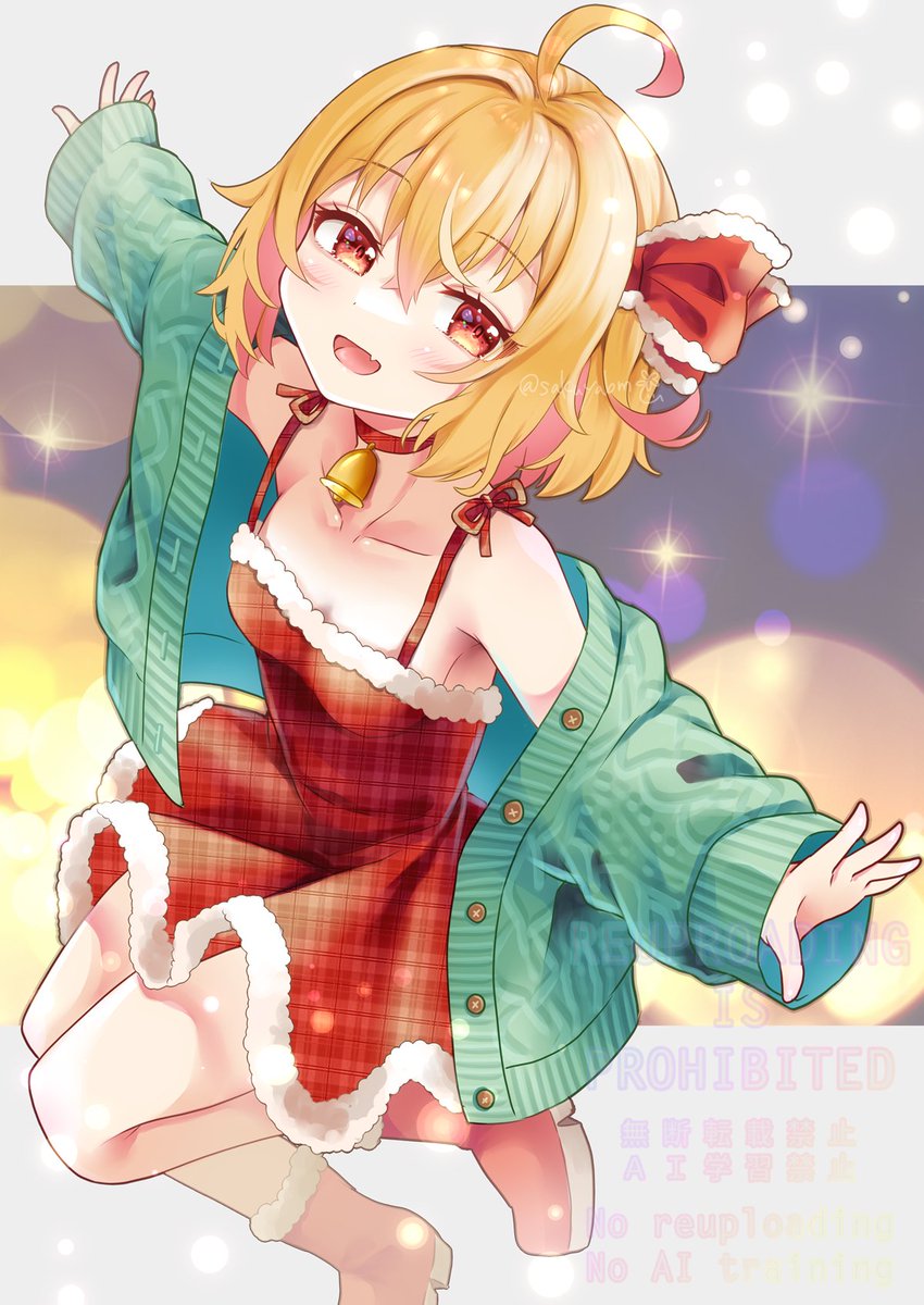 ルーミア(東方プロジェクト) 「クリスマスおめかしルーミアちゃん #東方Projectᅠᅠᅠ #毎月七日はルーミ」|桜谷のイラスト