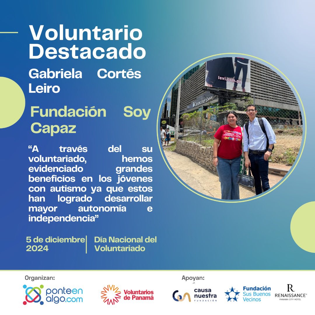 ponteenalgo's tweet photo. @FECPanama @VoluntarioPTY @FundSBV @fundacionmaipty @donavidapanama @banaparpma @NinosDarien @proecoazuero @FValorate #5DeDiciembre
#DiaDelVoluntario 
@VoluntarioPTY 
@ponteenalgo 
Fundación Causa Nuestra
@FundSBV 

@AIDFORAIDSP https://t.co/dJVBoZ3Saa