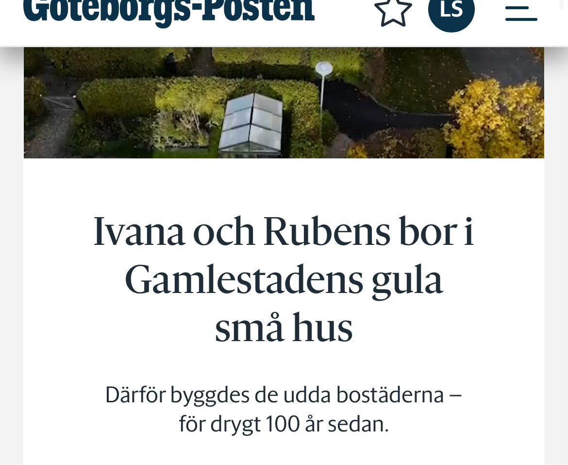 Otroligt ändå att husbyggaren redan för hundra år sedan bestämde att Ivana och Rubens skulle bo där.