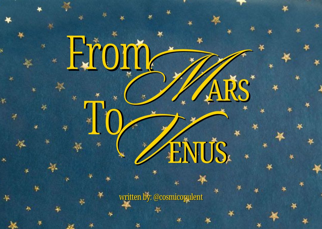 cosmicopulent's tweet photo. From 𝓜ars
To 𝓥enus
a yushi & minju (#aonoyuju) short fiction, submission for #PickYourPromptChallenge. https://t.co/Pxg3JopjZf
