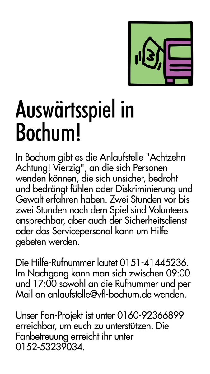 awareness_svw's tweet photo. Hier die Infos für unser Spiel heute in Bochum! 

#werder #vflsvw #awareness https://t.co/X20pfbwhGh
