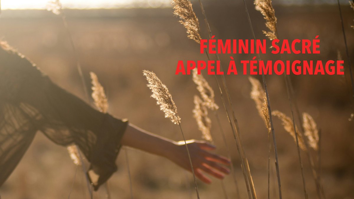 FÉMININ SACRÉ - APPEL À TÉMOIGNAGE

En vue d’une émission sur le Féminin sacré, je suis à la recherche de personnes qui ont fréquenté des cercles de femmes, des retraites et/ou pratiqué des rituels ayant pour but de...
#FémininSacré #féminisme #CercledeFemmes #RetraiteFéminine 👇