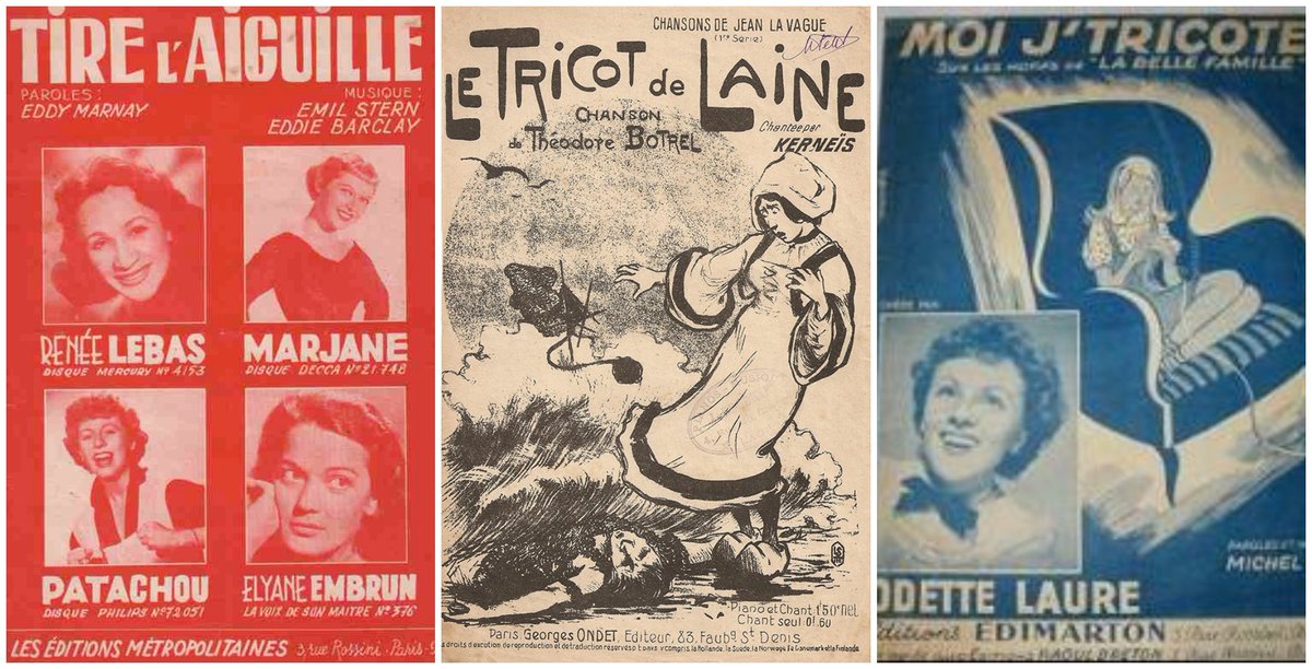 mediamus's tweet photo. Couture, tricot, tissage et broderie au fil de la chanson française https://t.co/EInHaViwgi par Berthe Sylva, Bourvil, Karimouche, Jeanne Moreau, Charles Trenet, François Béranger, Anne Sylvestre, ... sur une proposition et avec la participation de @bibalabib https://t.co/t0breFIpiq