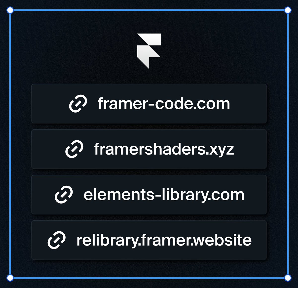 learnframer's tweet photo. my top secret @framer websites 🤫

bookmark them for later ↓ https://t.co/BaofGGzzU2