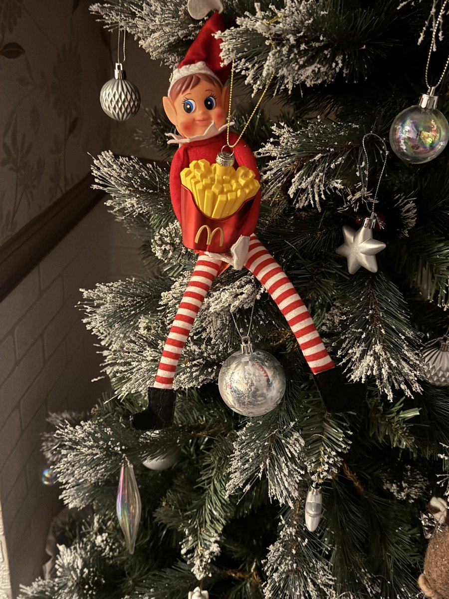 TomFitzgibbons1's tweet photo. @McDonaldsUK #elfonshelf 
Today the Elf thought they were real fries https://t.co/rEfIwopSi3