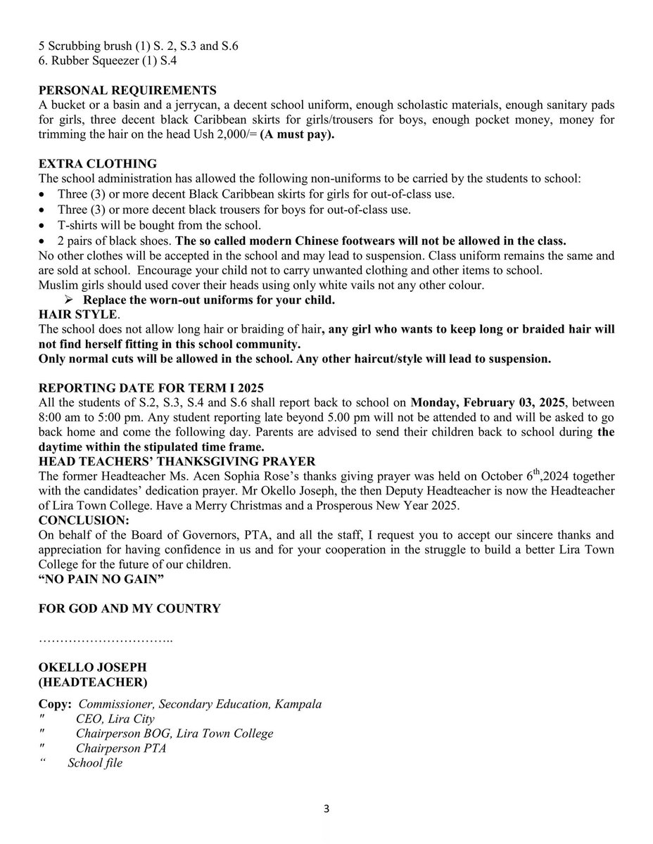 Hello, please find below our end of Term 3 circular letter to parents.